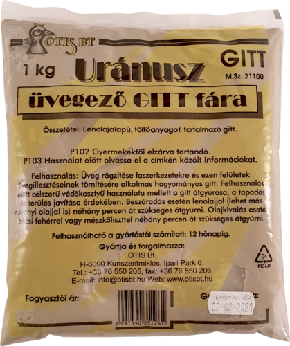 uránusz üvegező kitt fár