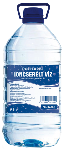 ioncserélt víz