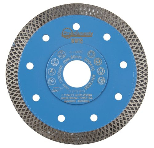 kerámiavágó gyémántkorong vékony 125